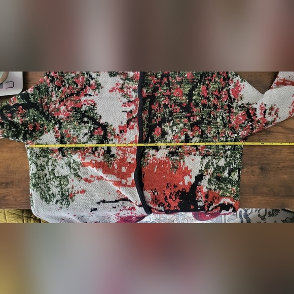 J. Jill Luxurious Multi Scenic Knit Cardigan Duster Sweater - Picture 14 of 14